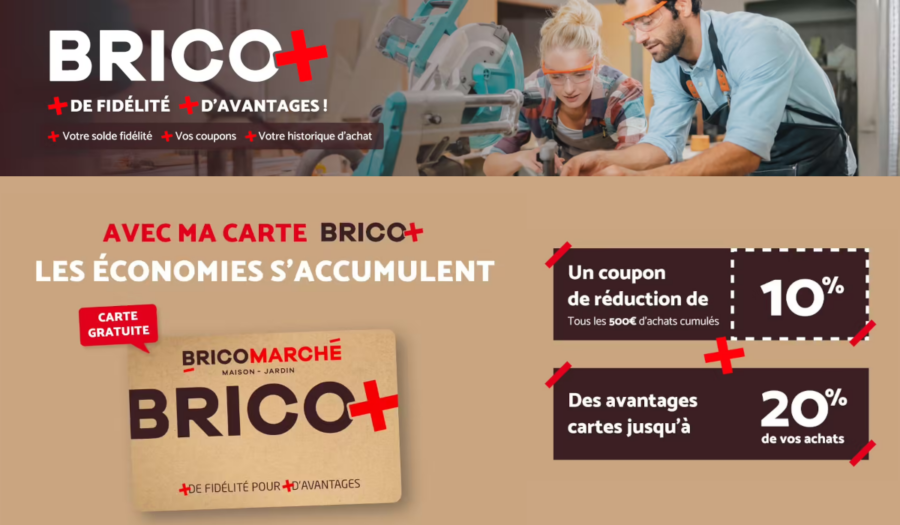 avantages carte brico+