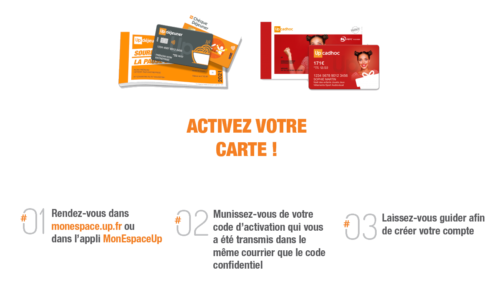 monespace.up.fr activation carte