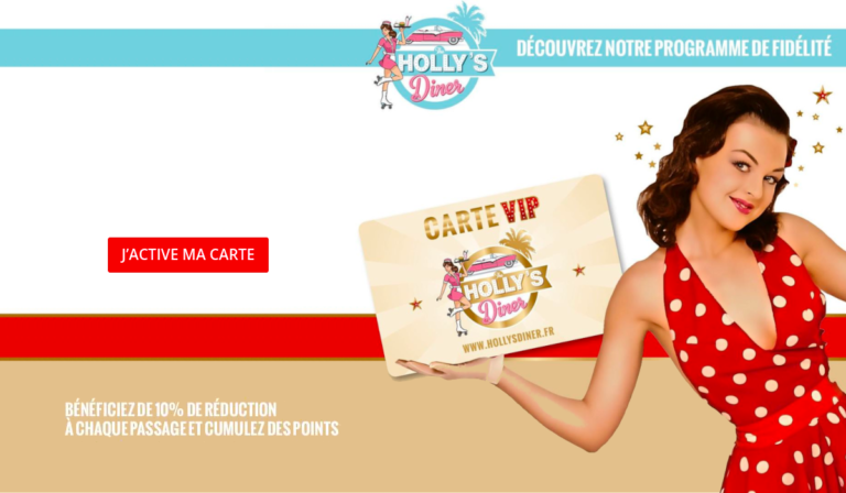 activer carte Holly's Diner