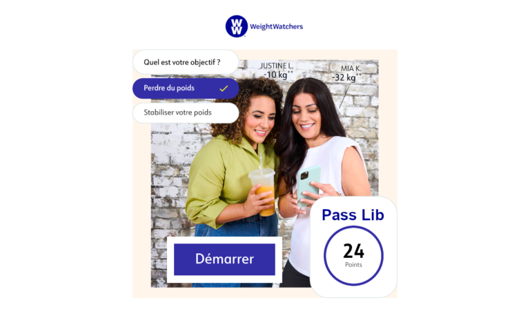 activer le pass Lib Weight Watchers