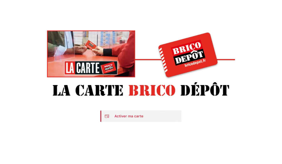 activer carte Brico Dépôt