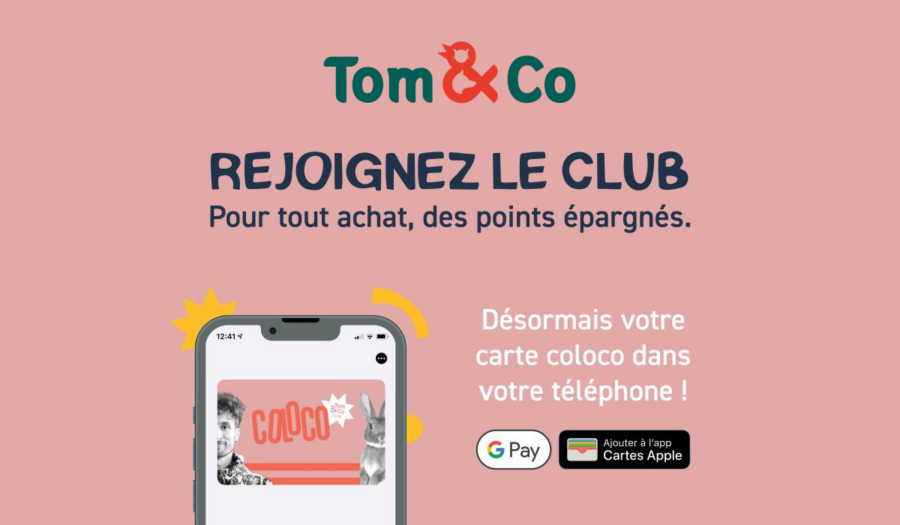 S'inscrire au programme de fidélité Tom&Co