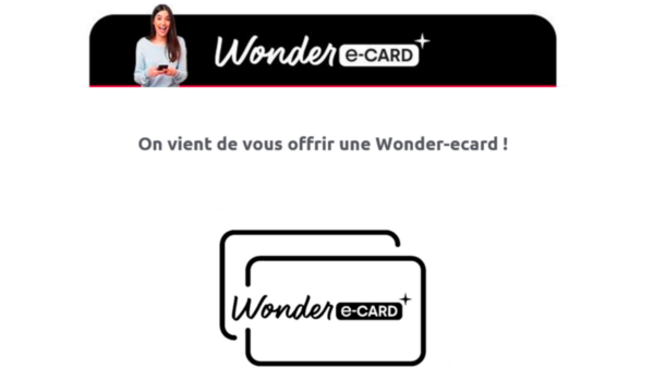 carte cadeau wonder e card