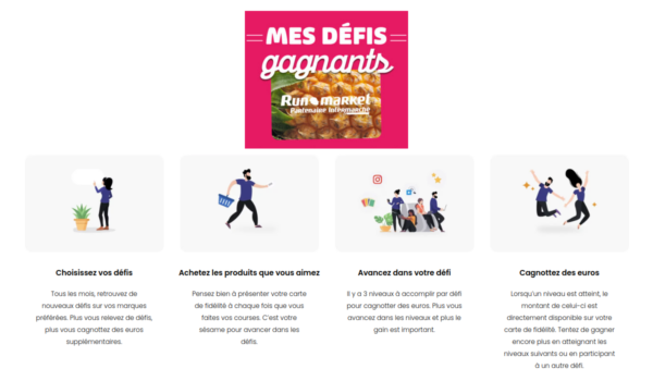 défis gagnants run market