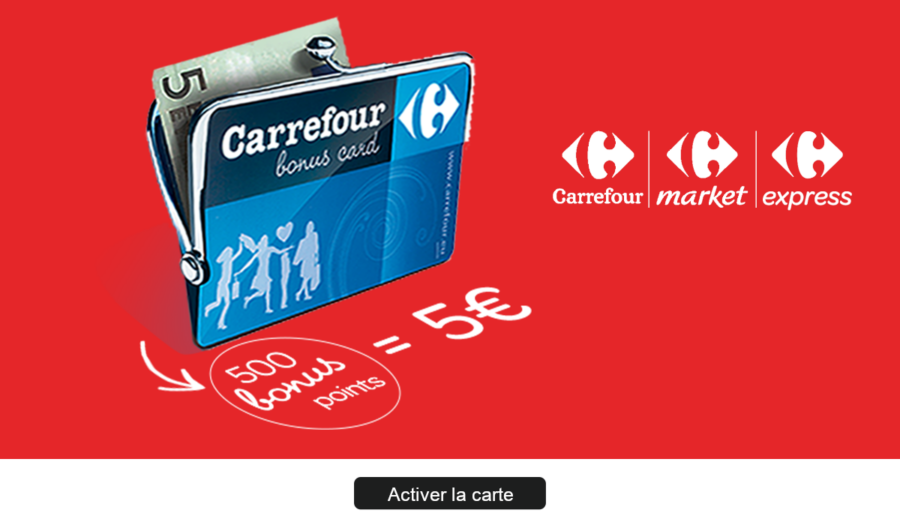 activer carte carrefour belgique