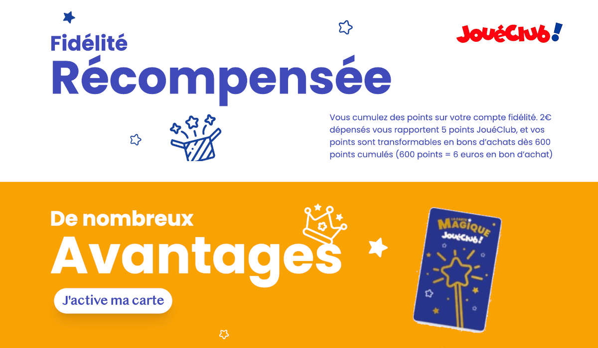 Activer ma carte Magique JoueClub - Fid?�lit?� Jou?�Club