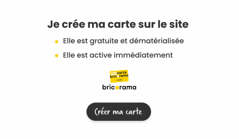 créer carte bricorama