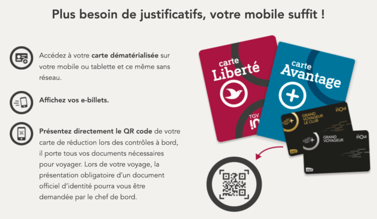 je dématérialise ma carte sncf