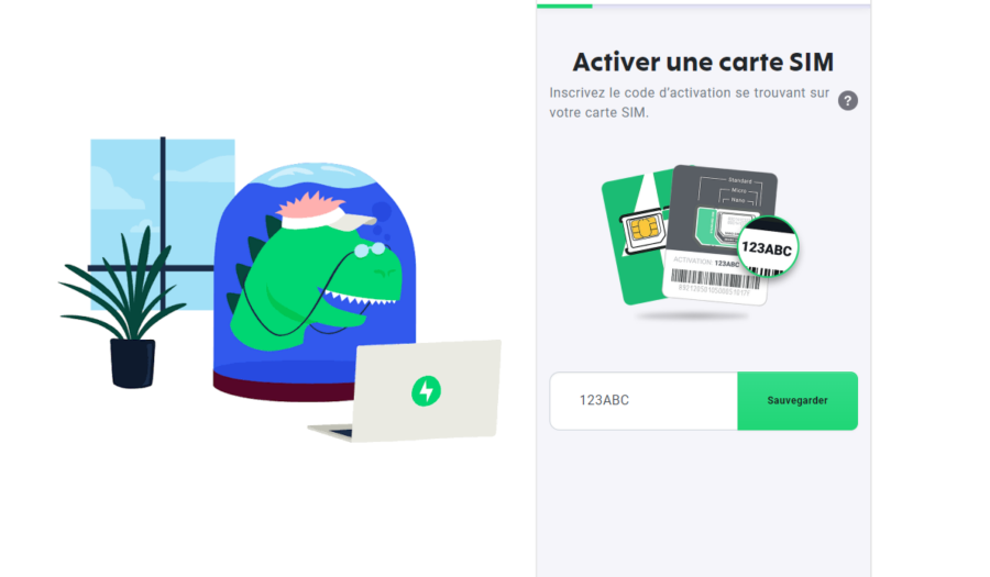 activation en ligne d'une ligne fizz