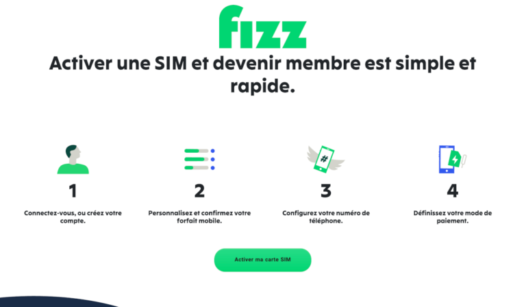 activer carte sim fizz